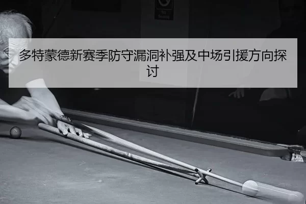 多特蒙德新赛季防守漏洞补强及中场引援方向探讨